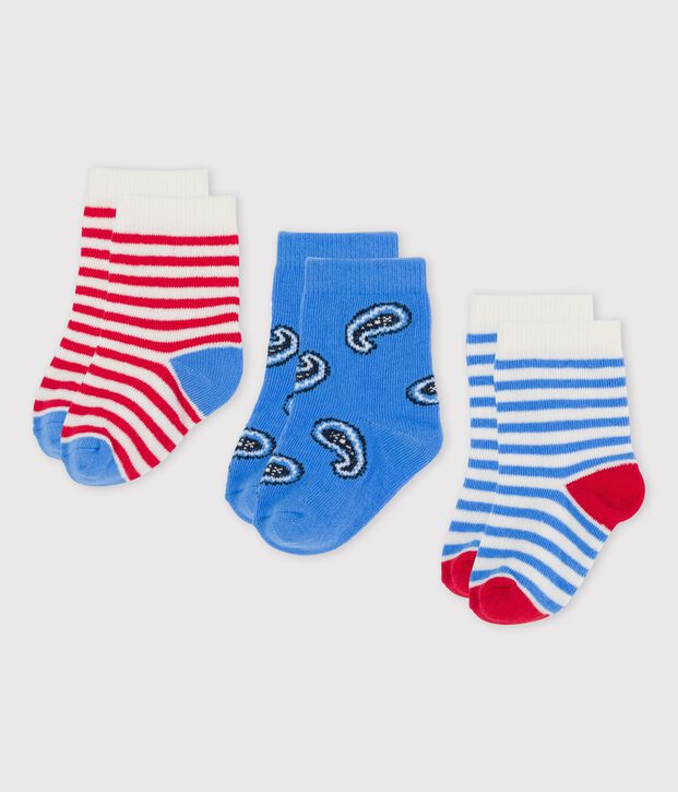 3er-Set Babysocken vielfarbig