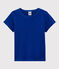 Klassisches Kinder-T-Shirt aus Baumwolle für Mädchen/Jungen blau SURF