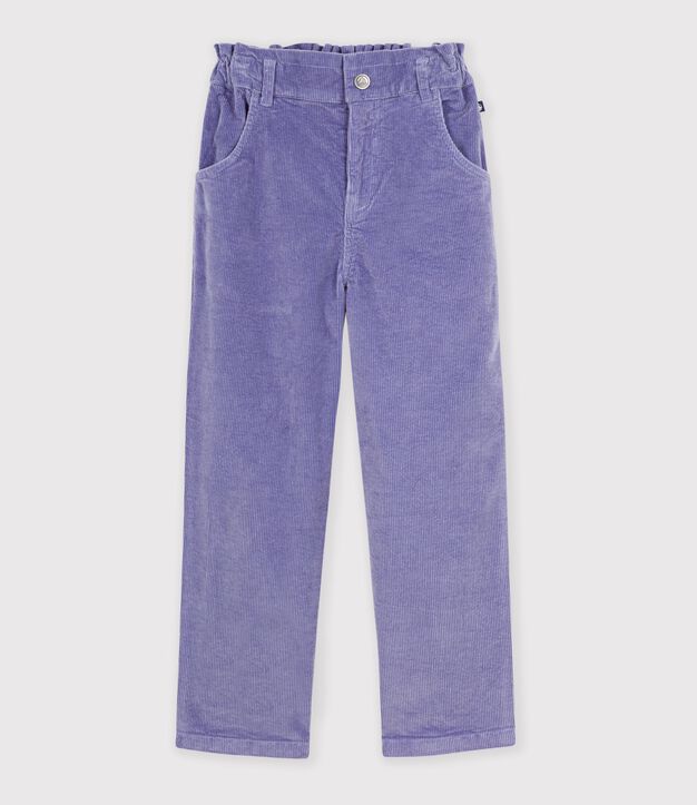 Kinder-Hose aus Feincord violett