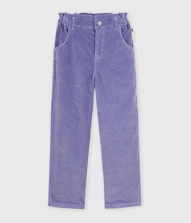 Kinder-Hose aus Feincord violett