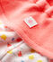 Baby-Bobmütze aus Bio-Baumwolle in Bouclé-Frottee orange PEACHY