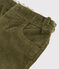 Baby-Cordhose für Jungen grün MILITARY