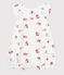 Baby-Kurzoverall aus Baumwolle mit Frucht-Motiv weiss MARSHMALLOW/weiss MULTICO