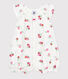 Baby-Kurzoverall aus Baumwolle mit Frucht-Motiv