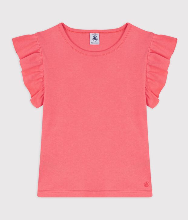 Kurz&auml;rmeliges Kinder T-Shirt aus einfarbiger Baumwolle FLAMAND