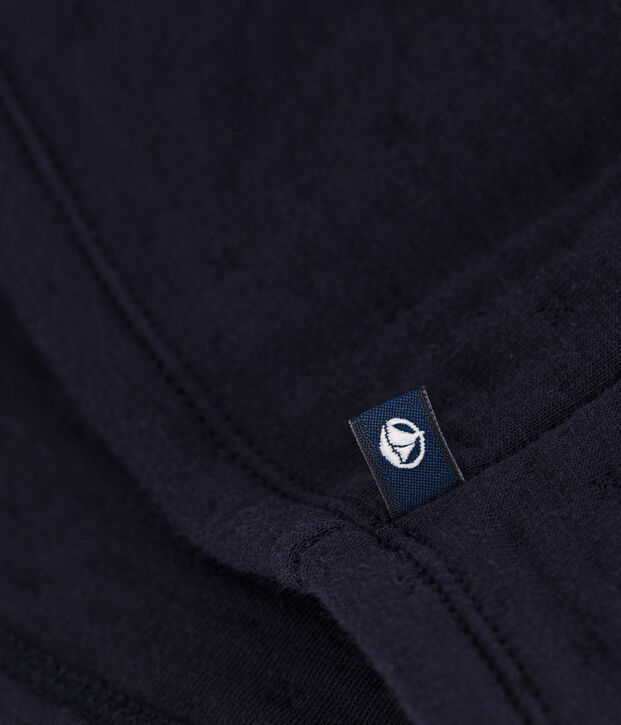 Bedrucktes lang&auml;rmeliges Babykleid aus gestepptem Doppeljersey SMOKING