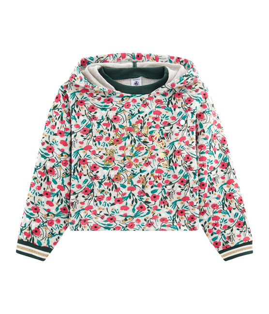 Kinder-Sweatshirt Mädchen grau BELUGA/weiss MULTICO