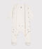 Unisex-Strampler aus Nicki mit integriertem, einfarbigem Body weiss