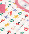 Kinder-Pyjama aus Baumwolle mit Weihnachtsmotiven weiss MARSHMALLOW/weiss MULTICO