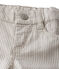 Gestreifte Baby-Jungen-Hose grau MINERAI/weiss LAIT