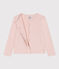 Kinder-Cardigan aus Molton für Mädchen rosa SALINE