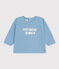 Langärmeliges Baby-T-Shirt aus Jersey blau AZUL