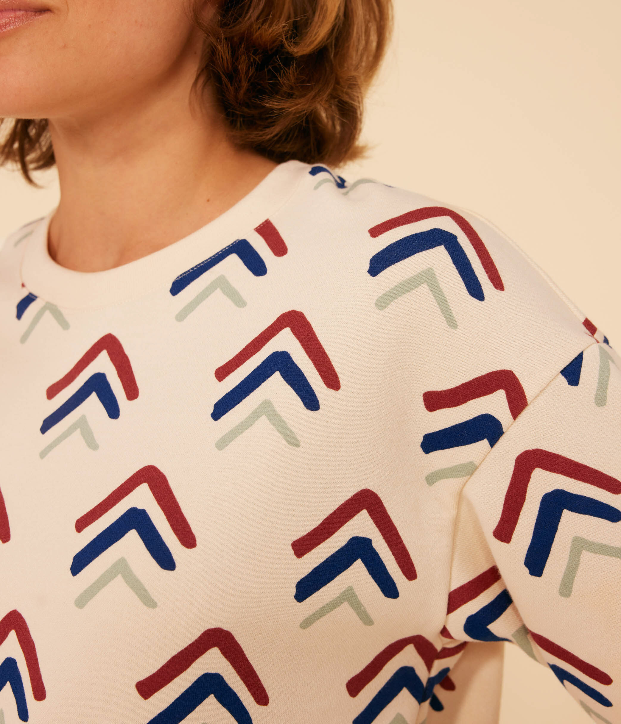 Petit Bateau Mädchen Bluse - Baumwollpopeline Mit Raffungen