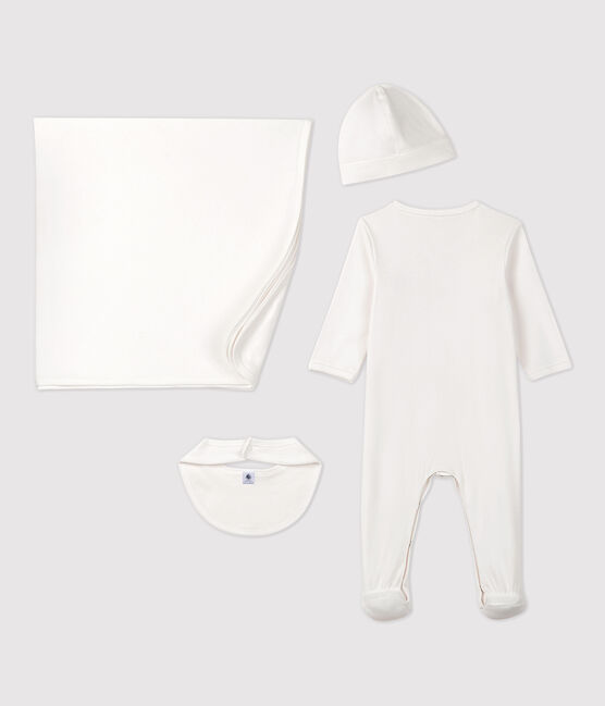 Baby-Geschenk-Set aus Bio-Baumwolle in Weiß variante 1