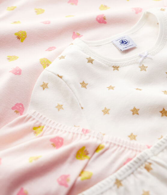 2er-Set Kinderpyjamas aus Baumwolle mit Herz- und Panther-Motiv für Mädchen variante 1