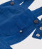 Kinder-Latzkleid aus Serge für Mädchen blau INCOGNITO
