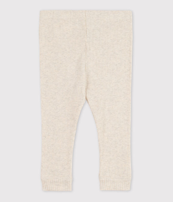 Baby-Leggings aus Rippstrick beige MONTELIMAR CHINE