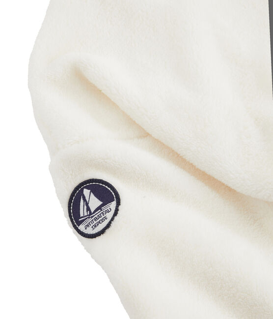 Sweatshirt aus Fleece in Schaffelloptik für Jungen weiss MARSHMALLOW