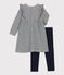 Zweiteiliges Baby-Set blau SMOKING/weiss MARSHMALLOW