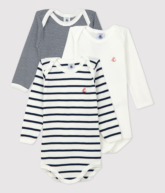 3er-Set langärmelige Baby-Bodys variante 1