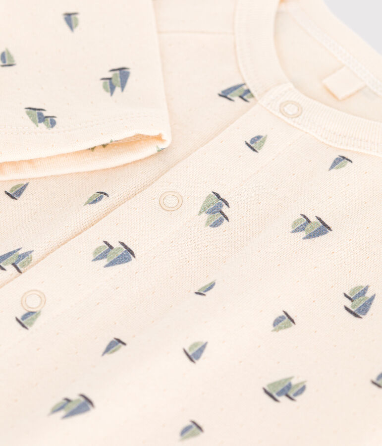 Langer Baby-Overall aus Doppeljersey naturfarben/vielfarbig