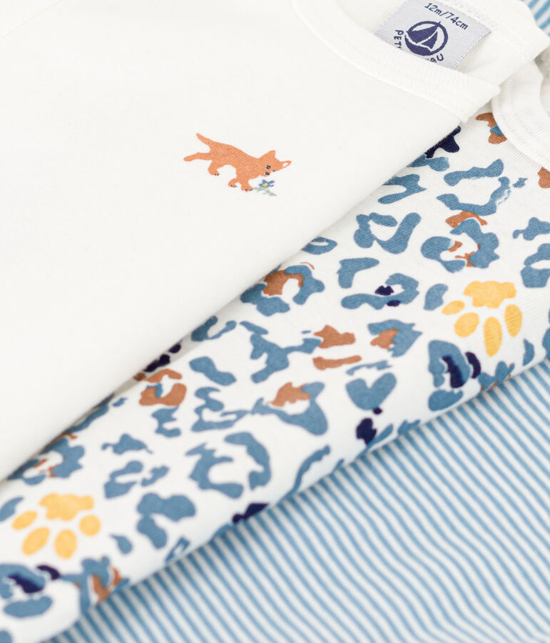 3er-Set lang&auml;rmelige Baby-Bodys aus Baumwolle variante 1