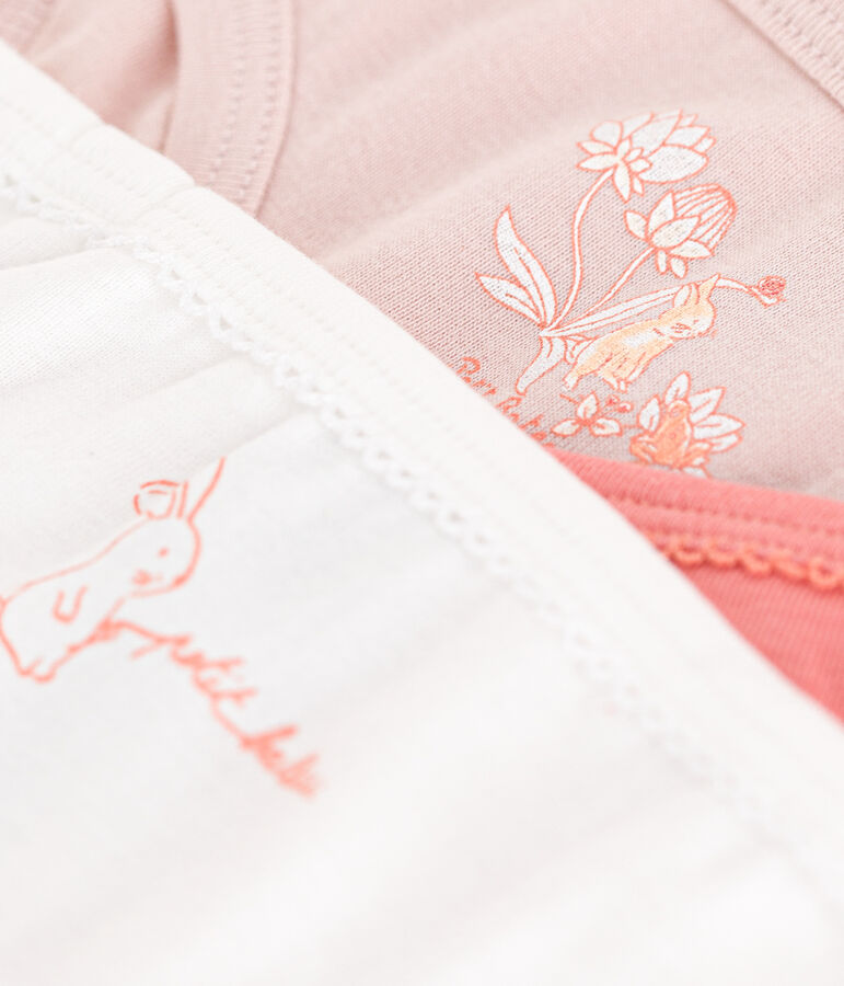 3er-Set Slips f&uuml;r M&auml;dchen aus Baumwolle vielfarbig