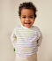 Langärmeliges Baby-T-Shirt aus Doppeljersey weiss AVALANCHE/ SKY CHINE