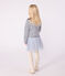 Kinder-Matrosenshirt aus Bio-Baumwolle weiss MARSHMALLOW/blau SMOKING