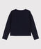 Damen-Cardigan aus gestepptem Doppeljersey blau SMOKING