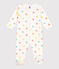 Strampler aus Baumwolle mit Herzen weiss MARSHMALLOW/weiss MULTICO