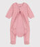 Baby-Bodyjama aus Doppeljersey mit kleinen Herzen rosa CHARME/weiss MARSHMALLOW