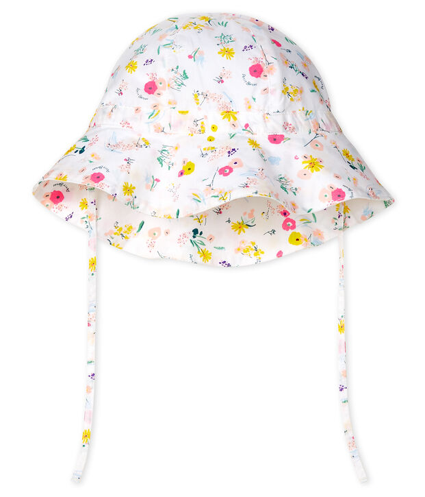 Baby-Sonnenhut aus Popeline mit Blumenmuster f&uuml;r M&auml;dchen vielfarbig