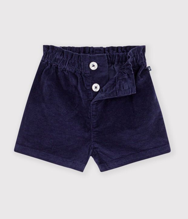 Baby-Shorts aus einfarbigem Fein-Cord SOIR