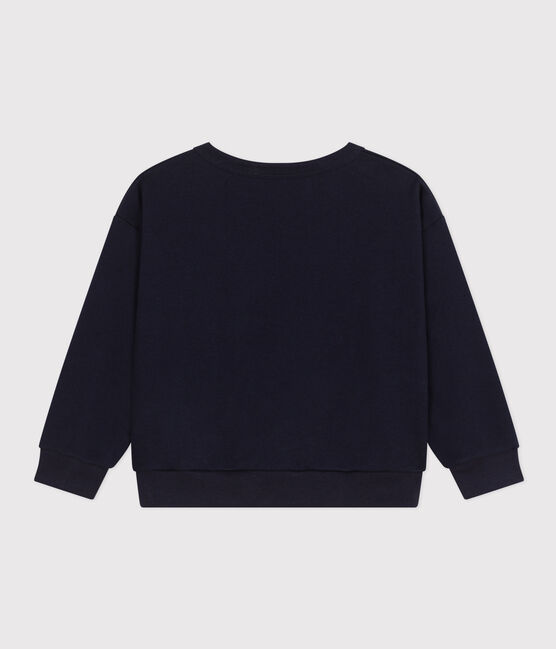 Mädchen-Sweatshirt aus Molton blau SMOKING