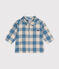 Baby-Hemd aus Flanell blau BEACH/ AVALANCHE