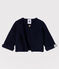 Baby-Cardigan aus Bio-Baumwollstrick blau SMOKING