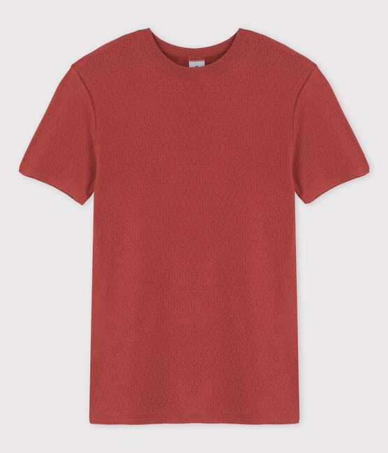 T-Shirt L’ICONIQUE aus durchbrochener Baumwolle für Damen braun OMBRIE