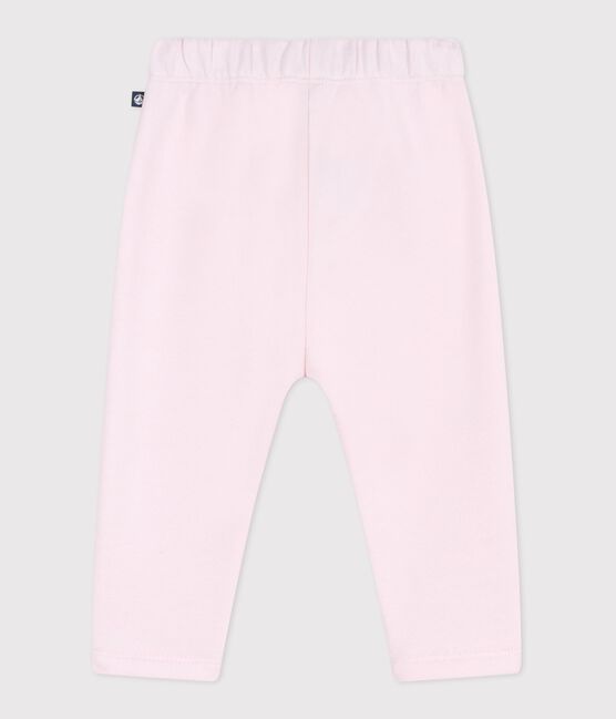 Baby-Jogginghose aus einfarbiger Baumwolle rosa BARELY