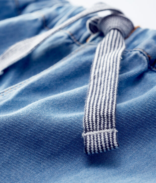 Baby-Hose aus hellem Denim Jungen blau