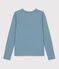 Warmes Damen-T-Shirt L’ICONIQUE aus Baumwolle mit Rundhalsausschnitt blau ROVER