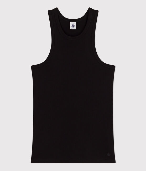 Damen-Tanktop aus Baumwolle schwarz BLACK