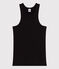 Damen-Tanktop aus Baumwolle schwarz BLACK