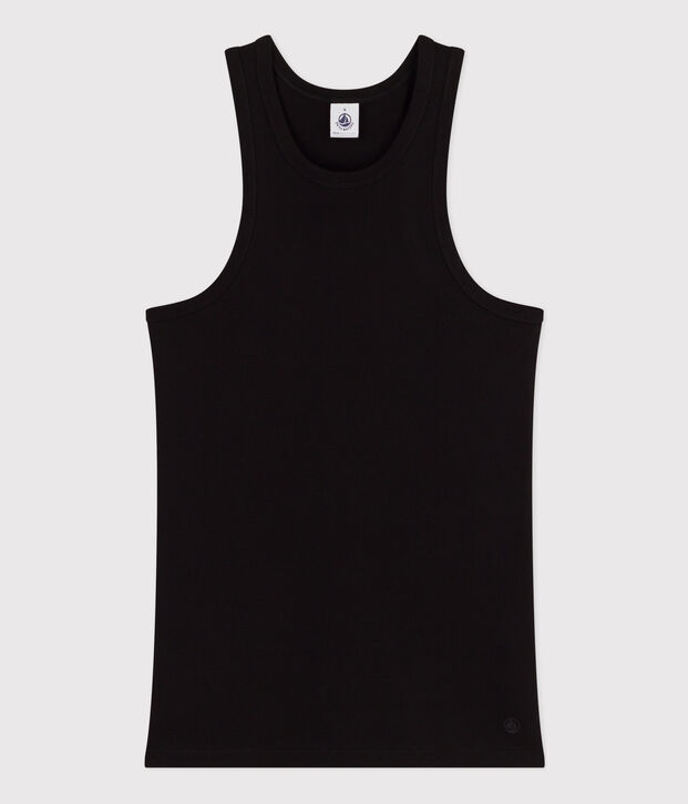 Damen-Tanktop aus Baumwolle schwarz