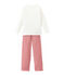 Mädchen Schlafanzug rot TERKUIT/weiss MARSHMALLOW