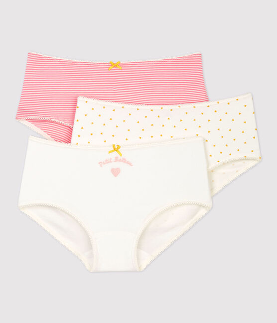 3er-Set Shortys aus Baumwolle mit Herz-Motiv für Mädchen variante 1