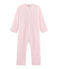Fleece-Overall für Mädchen rosa VIENNE/grau MISTIGRI