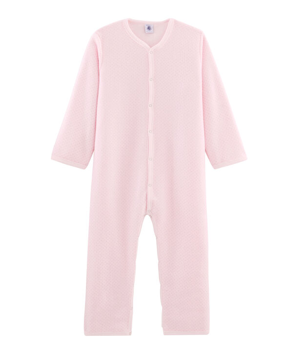 Fleece-Overall f&uuml;r M&auml;dchen rosa/grau