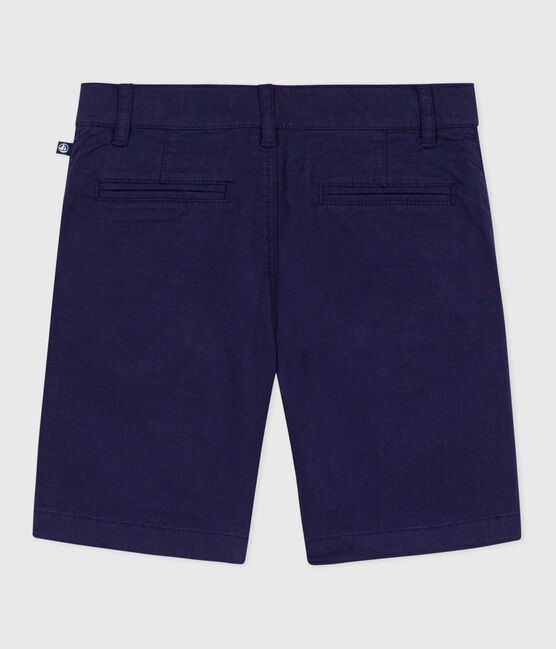 Kinder-Bermudashorts aus einfarbiger Baumwolle blau SOIR