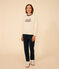 Damen-Sweatshirt aus Molton naturfarben AVALANCHE
